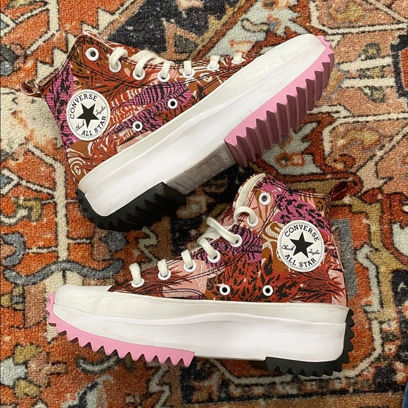 Converse Run Star Hike Platform Sneakers Tropical | Women's Size 7.5 - Picture 4 of 12